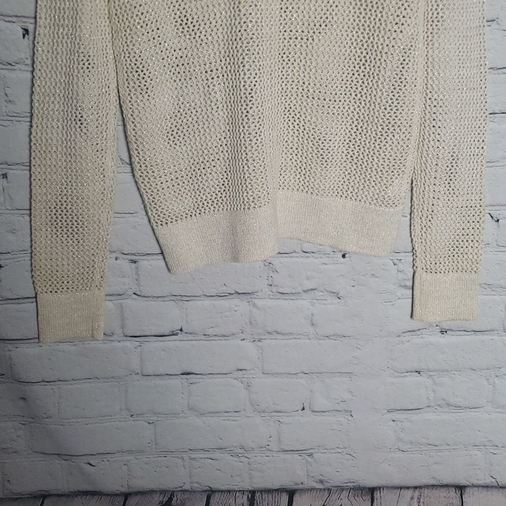 Loft Fishnet Button Up Top/Sweater - Picture 7 of 8